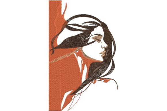 Boho Woman Face 2: A Craft Fair-Ready Embroidery Design
