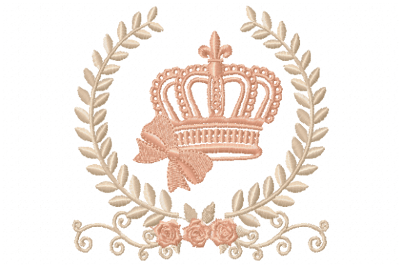 Crown with Frame: A Seasonal Embroidery Staple