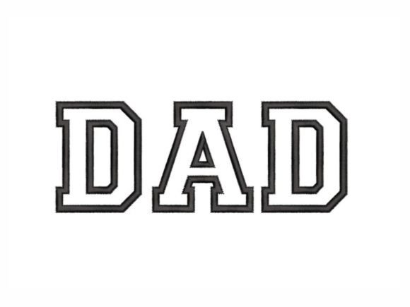 Dad Applique: A Thoughtful Embroidery Design for Meaningful Gifts