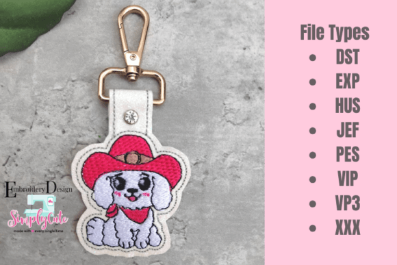 Dog ITH Snap Tab
