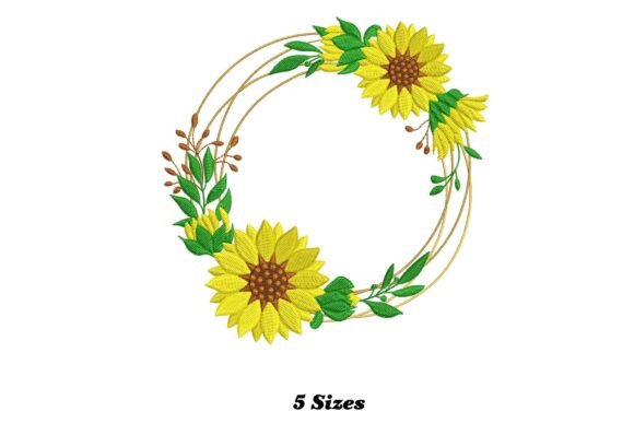 Floral Circle Frame