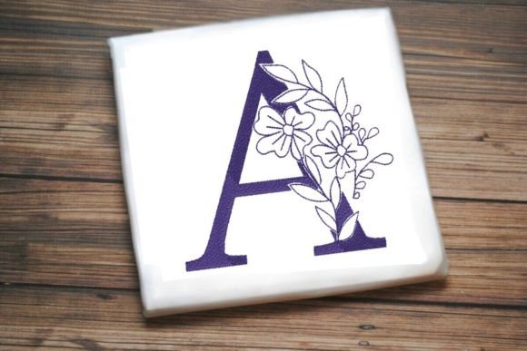 Floral Monogram Alphabet Decoration