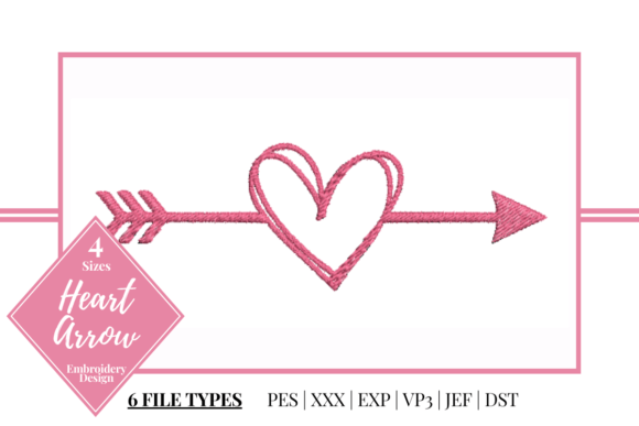 Heart Arrow: A Thoughtful Embroidery Design for Real Projects