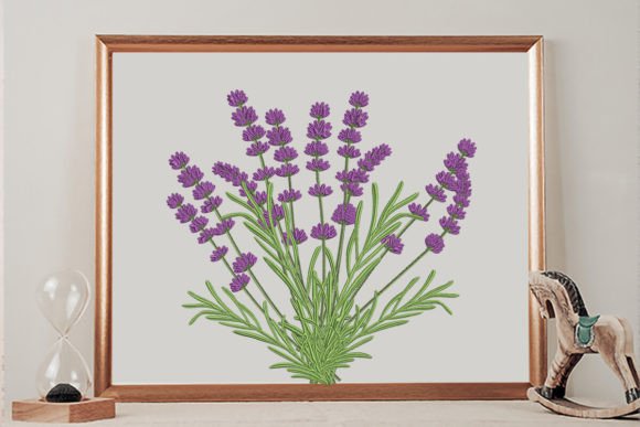 Lavender Flowers: A Whimsical Yet Professional Embroidery Asset