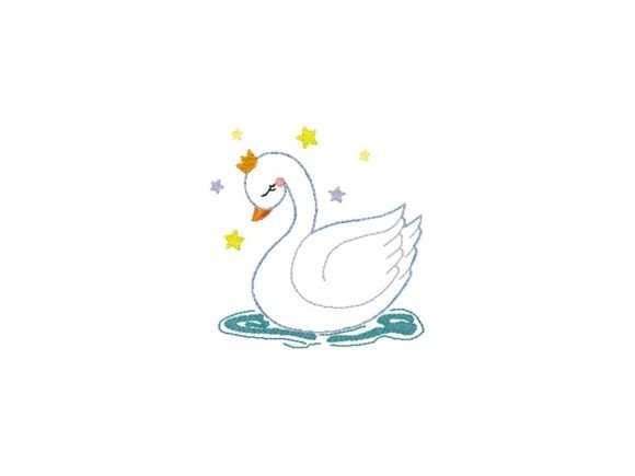 Queen Duck Embroidery Design