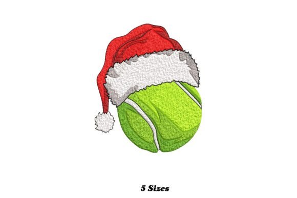 Tennis Christmas Embroidery