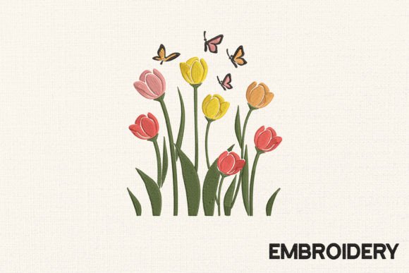 Tulips with Butterfly: A Smart Choice for Small Business Merch